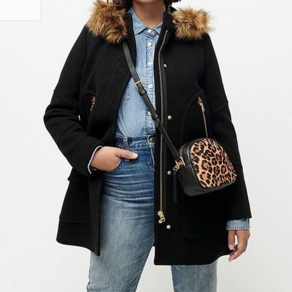 J Crew S Women's Parka Italian Wool - Picture 7 of 8